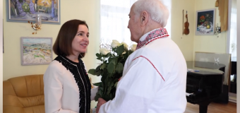 (VIDEO) Maia Sandu l-a felicitat pe Maestrul Eugen Doga