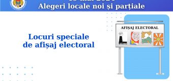 Autoritățile publice locale din localitățile unde vor avea loc alegeri locale noi și parțiale trebuie să asigure locurile de afișaj electoral