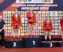 Trei medalii de bronz la Campionatul European de sambo