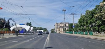 În perioada 8-10 mai 2-24 va fi suspendat traficul pe anumite străzi din Capitală