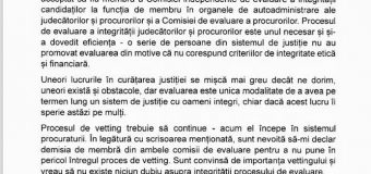 Demisie în comisiile de vetting