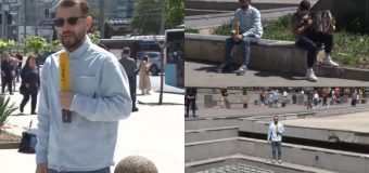 (VIDEO) Scuarul din fața C.C. „UNIC” trece printr-un proces de modernizare. Ce cred oamenii despre acest lucru