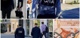 Sinteza CNA: 15 percheziții efectuate în dosare de corupție și sechestre de circa 10 mln. lei
