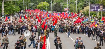 Liderul PSRM: Steagul Victoriei, ca și marșul Victoriei, simbolizează curajul și sacrificiul strămoșilor noștri, pacea și libertatea de care ne bucurăm astăzi