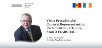 Prima vizită în 25 de ani de la stabilirea relațiilor diplomatice: Președintele Camerei Reprezentanților Parlamentului Irlandei va efectua o vizită în Republica Moldova