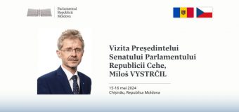 Președintele Senatului Cehiei va efectua o vizită în Republica Moldova