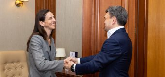 Dorin Recean și-a luat rămas bun cu șefa adjunctă a misiunii Ambasadei Statelor Unite ale Americii în Republica Moldova, Laura Hruby