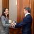 Dorin Recean și-a luat rămas bun cu șefa adjunctă a misiunii Ambasadei Statelor Unite ale Americii în Republica Moldova, Laura Hruby
