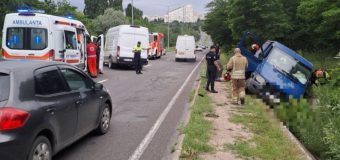 2 mașini s-au ciocnit violent în Capitală. Un bărbat a decedat pe loc