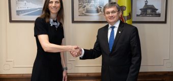 Igor Grosu a avut o întrevedere de rămas-bun cu șefa adjunctă a misiunii la Ambasada SUA, Laura Hruby