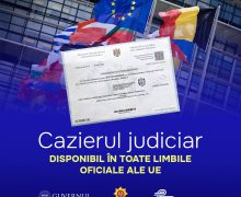 Cetățenii Republicii Moldova pot solicita cazierul judiciar online în orice limbă oficială a Uniunii Europene