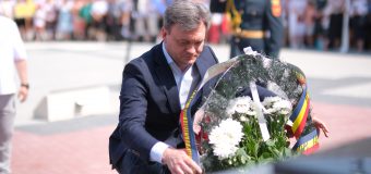 Dorin Recean a participat la inaugurarea monumentului domnitorului Ștefan cel Mare și Sfânt la Căușeni