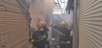 Incendiu în Piața Centrală din Bălți