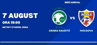 Fotbal feminin. Arabia Saudită – Moldova. Avancronică