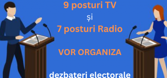 9 posturi TV și 7 posturi de Radio vor organiza dezbateri electorale în această toamnă