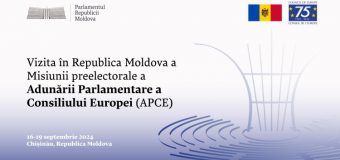 Misiunea preelectorală a APCE va întreprinde o vizită în Republica Moldova