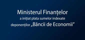 A fost inițiată plata sumelor indexate deponenților Băncii de Economii, care au depus cereri de înregistrare până la 31 august 2024