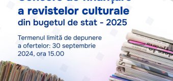 Concursul de finanțare a revistelor culturale din bugetul de stat pentru anul 2025