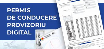 Permisul de conducere provizoriu poate fi obținut online