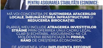 Andrei Năstase se angajează să asigure stabilitatea economică a țării