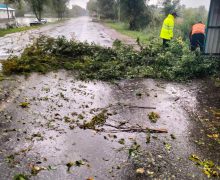 Trei sectoare de drumuri au fost afectate de ploile abundente