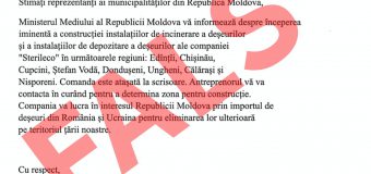 Un nou fals în media: Un ordin despre construcția incineratoarelor de deșeuri