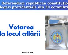 Alegătorii pot solicita votarea la locul aflării (cu urna de vot mobilă)