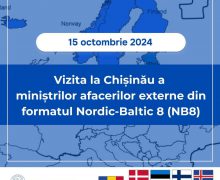 La Chișinău vin 8 miniștri de externe din formatul Nordic-Baltic 8