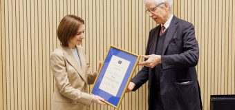 Maia Sandu este distinsă cu Premiul European „Richard Coudenhove-Kalergi”