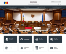 A fost lansat noul site al Parlamentului, care este parte a sistemului informațional e-Parlament