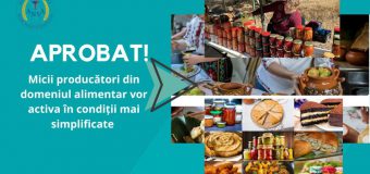 Micii producători din domeniul alimentar vor activa în condiții simplificate