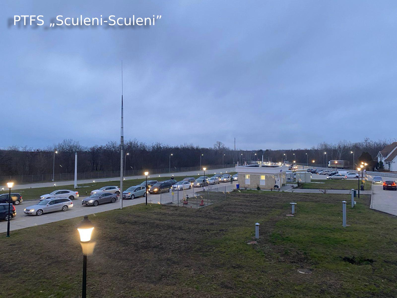 Trafic majorat de călători la Sculeni