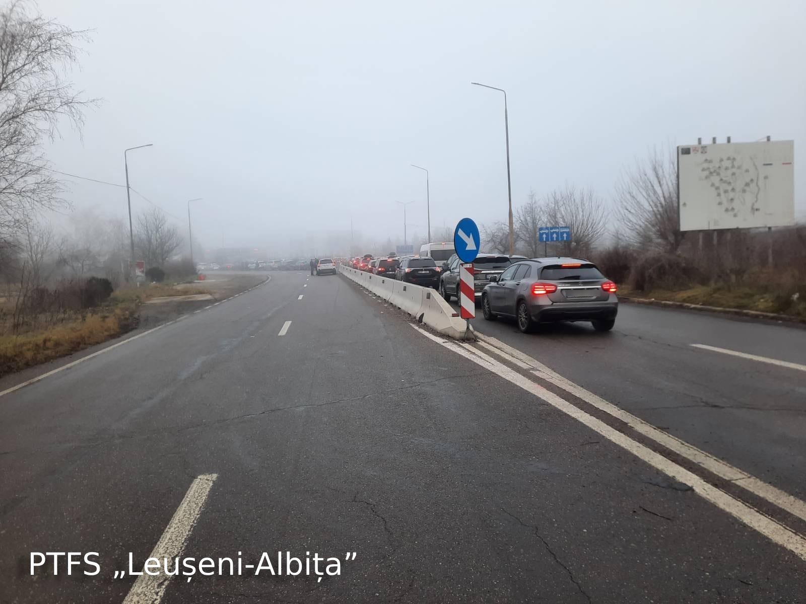 Trafic aglomerat la PTF Leușeni