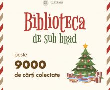 Campania „Biblioteca de sub brad” a adunat peste 9 000 de cărți