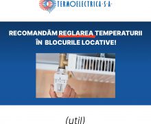 Gestionarii fondului locativ sunt rugați să ajusteze temperatura în blocurile locative