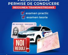 Persoanele din stânga Nistrului vor putea obține permis de conducere moldovenesc după ce vor susține probele teoretice și practice