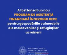 Un nou program de asistență financiară în sezonul rece pentru gospodăriile vulnerabile ale moldovenilor și refugiaților ucraineni