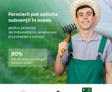 Agricultorii pot solicita până la 800 mii lei pentru proiecte de îmbunătățiri funciare, ameliorare și protecție a solului