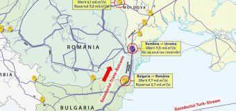 Ministerul Energiei: Gazprom nu a făcut luni rezervări de capacitate pe luna februarie pe gazoductul transbalcanic pentru a transporta gaze în regiunea transnistreană