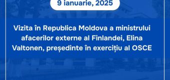 Președintele în exercițiu al OSCE se află în Republica Moldova