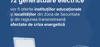 350 tablete și 72 de generatoare electrice vor fi oferite școlilor din Zona de Securitate