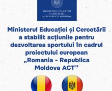 MEC a stabilit acțiunile pentru dezvoltarea sportului în cadrul proiectului european „Romania – Republica Moldova ACT”