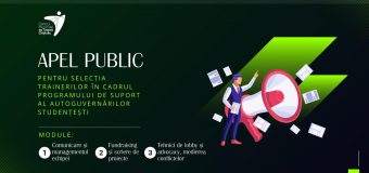 Centrul Municipal de Tineret Chișinău selectează traineri. Detalii