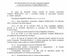 Ziua de 28 februarie – declarată zi de doliu național, în legătură cu funeraliile scriitorului Vladimir Beșleagă