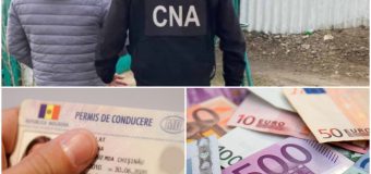 Doi bărbați din Orhei – reținuți de CNA pentru primirea a 2 mii de euro pentru a ajuta la promovarea examenului auto