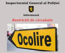 Restricții de circulație în centrul Capitalei până pe 13 martie