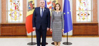 Maia Sandu l-a primit la Președinție pe noul Ambasador al Ucrainei în țara noastră