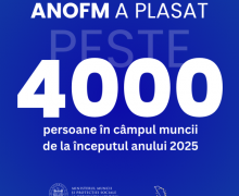 Peste 4 mii de persoane angajate, prin intermediul ANOFM de la începutul anului 2025