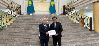 Ambasadorul Agreat al Republicii Moldova a prezentat copiile Scrisorilor de acreditare la Ministerul Afacerilor Externe al Republicii Kazahstan