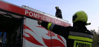 Un autovehicul s-a aprins în Capitală